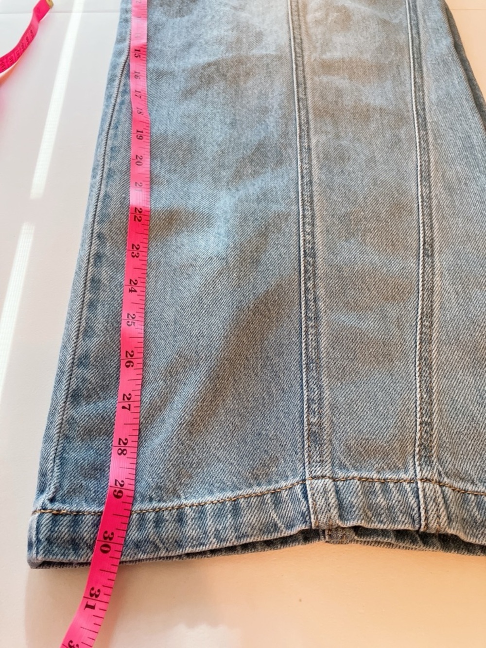 Celebrity-Pink Pull-On High-Rise Wide-Leg Jeans Elastic Small - Picture 7 of 10